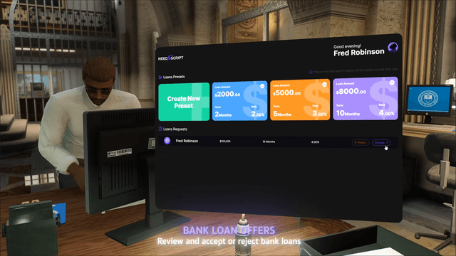 FiveM Banking Script Open Source | Loans Tax Cards ATM | ESX QBCore ...