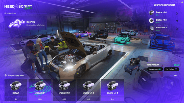 FiveM Customs Script Open Source | Vehicle Tuner | ESX QBCore QBox OXCore